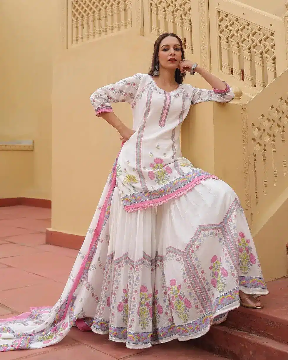 Sharara Three Piece